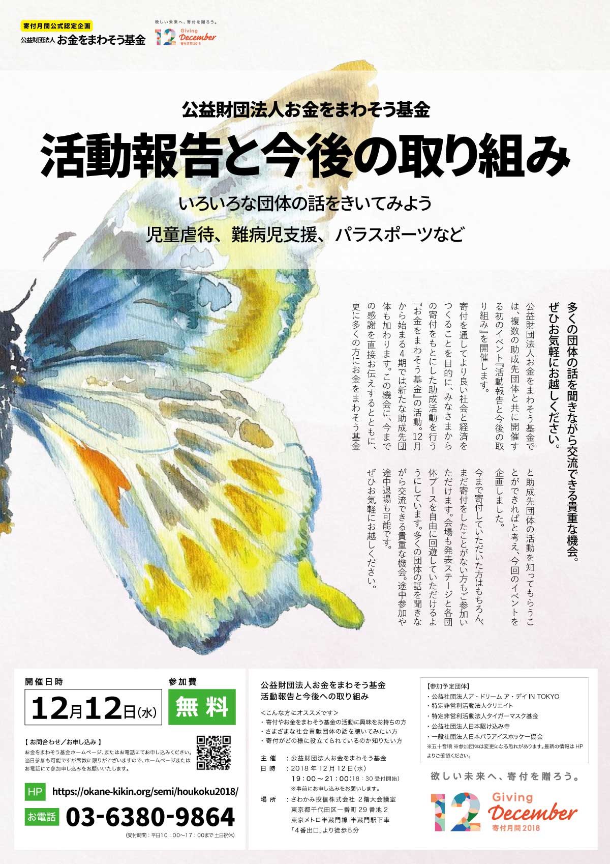 お金をまわそう基金　活動報告と今後の取り組み